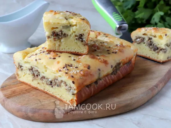 Фото блюда: Пирог с консервированной сардиной