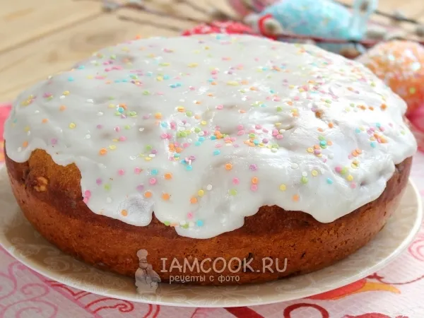 Фото блюда: Пасхальный кулич в мультиварке