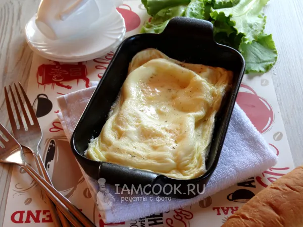 Фото блюда: Омлет на воде в микроволновке