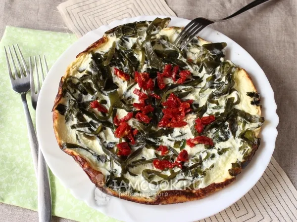 Фото блюда: Омлет «Камуфляж» с морской капустой