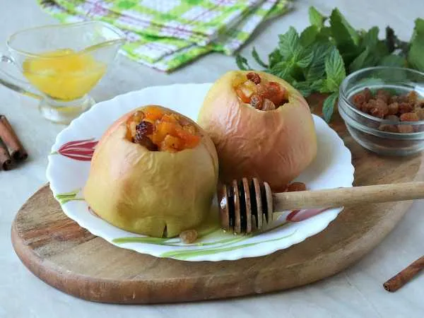 Фото блюда: Яблоки, запеченные в рукаве в духовке