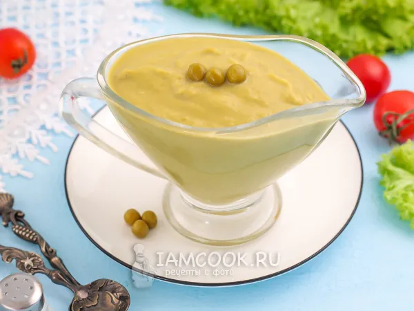 Фото блюда: Соус из консервированного горошка (постный)