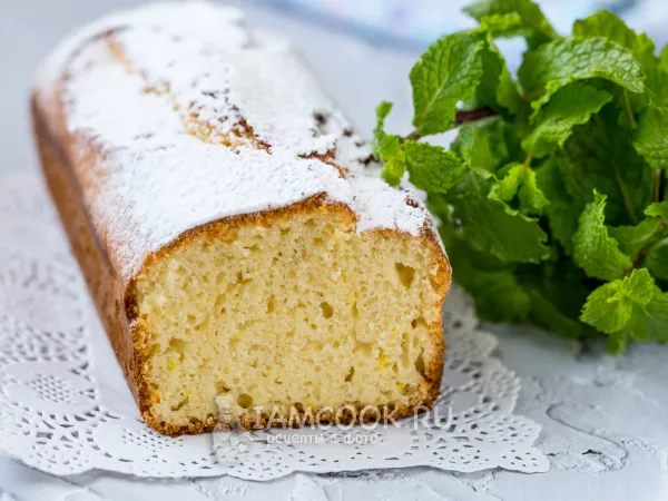 Фото блюда: Лимонный кекс на молоке
