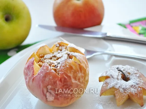 Фото блюда: Яблоки запечённые с мюсли