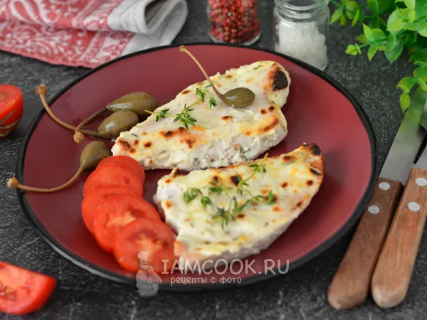 Фото блюда: Стейк индейки в сметане в духовке