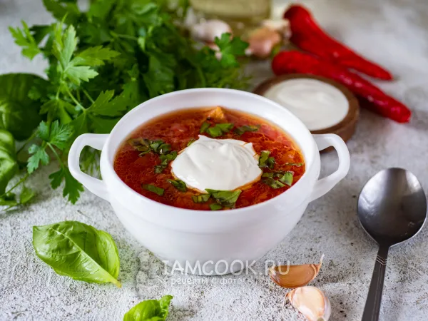 Фото блюда: Борщ в афганском казане