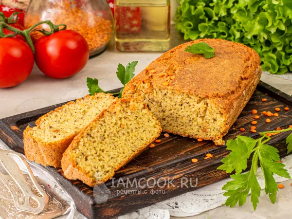 Фото блюда: Чечевичный хлеб без псиллиума