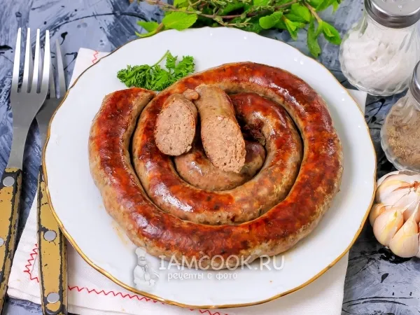 Фото блюда: Домашняя колбаса из баранины