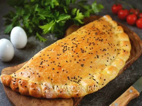 Фото блюда: Пирог с квашеной капустой (из дрожжевого теста)