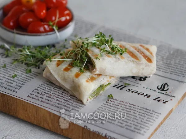 Фото блюда: Тонкий лаваш без дрожжей
