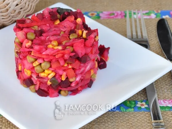 Фото блюда: Винегрет с квашеной капустой