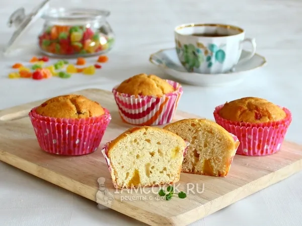 Фото блюда: Кексы на кефире и маргарине