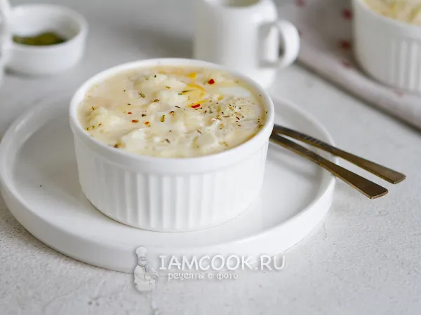 Фото блюда: Омлет с цветной капустой в пароварке