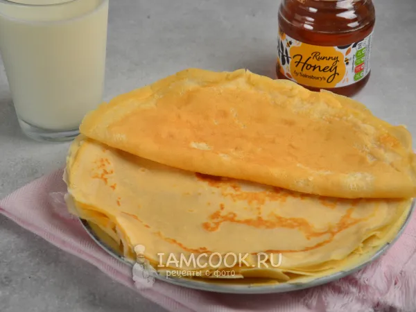 Фото блюда: Блины на молоке как у бабушки