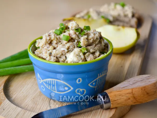 Фото блюда: Форшмак с жареным луком