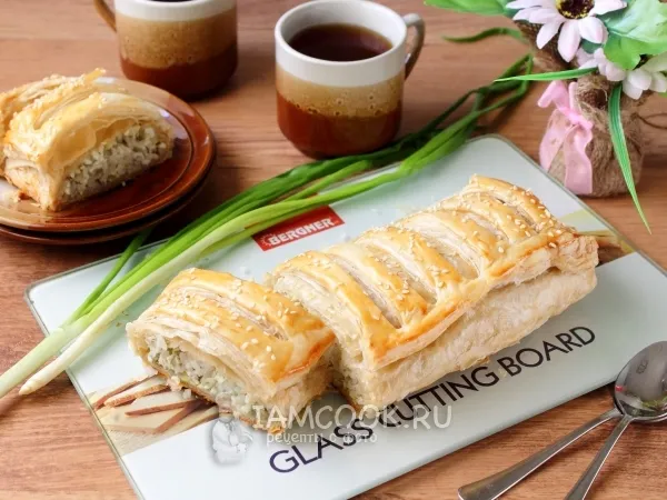 Фото блюда: Кулебяка с яйцом