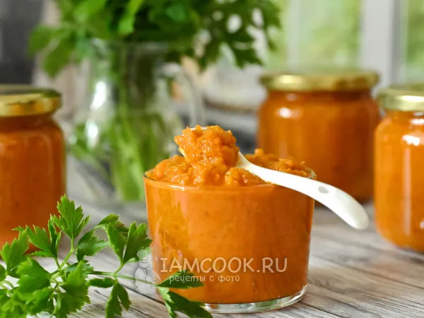 Фото блюда: Кабачковая икра на терке на зиму