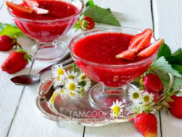 Фото блюда: Клубничное желе