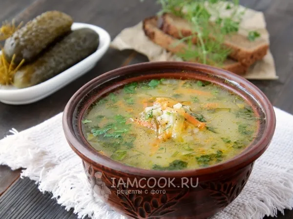 Фото блюда: Рассольник вегетарианский