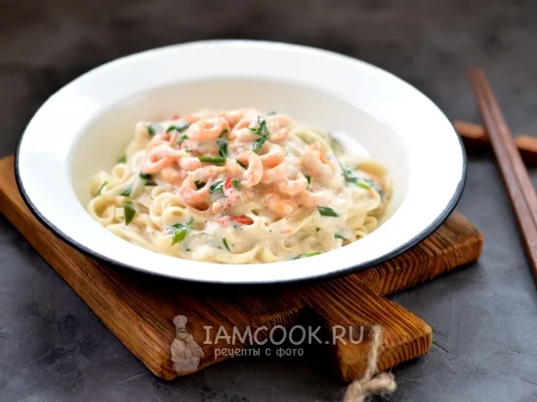 Фото блюда: Лапша удон с креветками