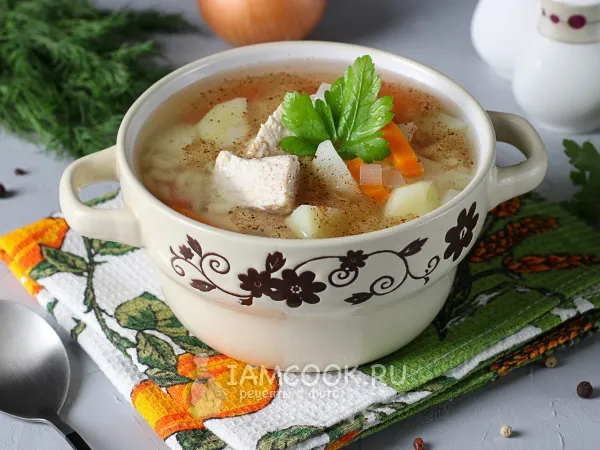 Фото блюда: Диетический суп из индейки