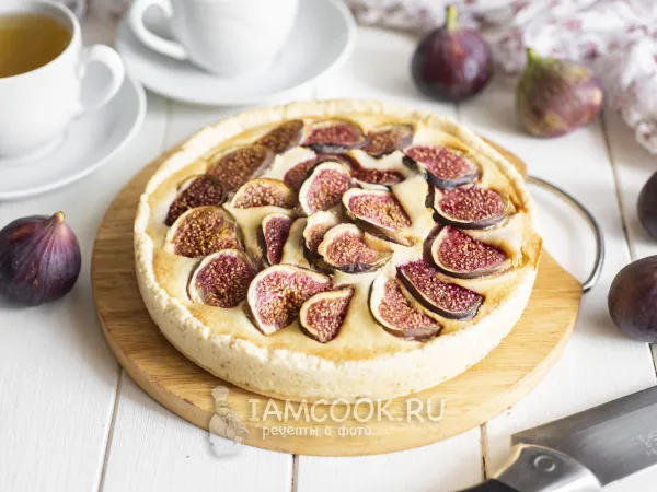 Фото блюда: Пирог с инжиром и творогом