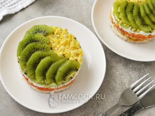 Фото блюда: Салат «Новогодний каприз»