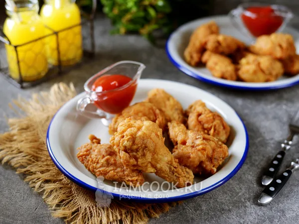 Фото блюда: Острые куриные крылья как в KFC