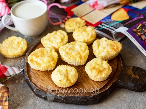 Фото блюда: Диетические творожно-кокосовые кексы
