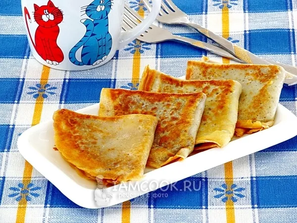 Фото блюда: Блинчики с корицей и сахаром