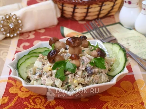 Фото блюда: Салат с варёной говядиной