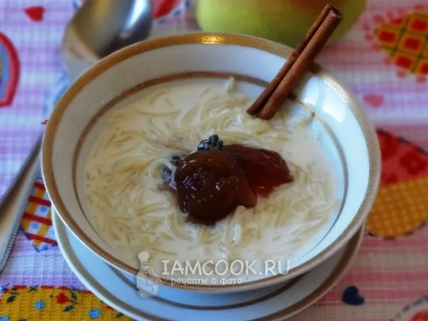 Фото блюда: Молочный суп с вермишелью