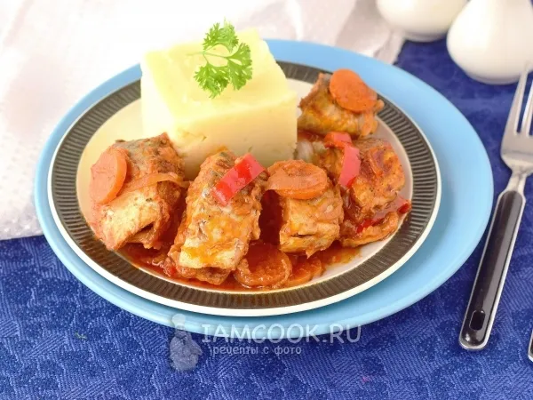 Фото блюда: Скумбрия тушеная