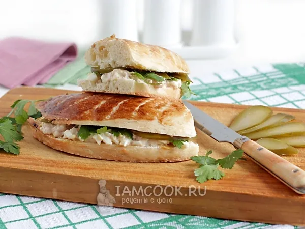 Фото блюда: Сэндвич с тунцом