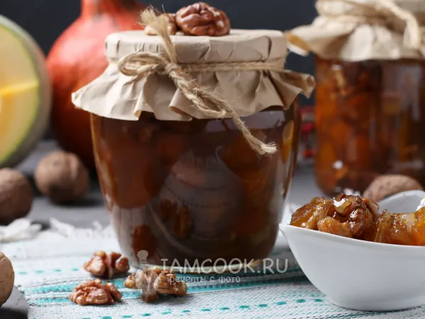 Фото блюда: Варенье из тыквы с грецкими орехами на зиму