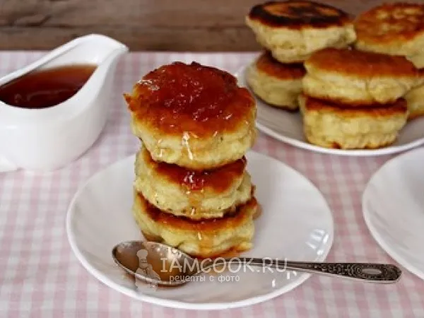 Фото блюда: Пышные оладушки на кефире