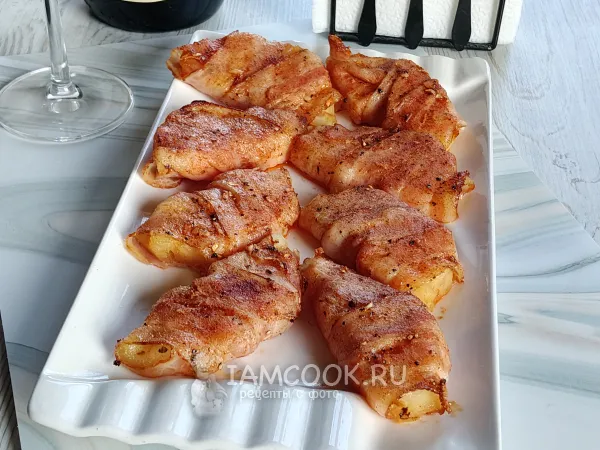 Фото блюда: Ананас в беконе