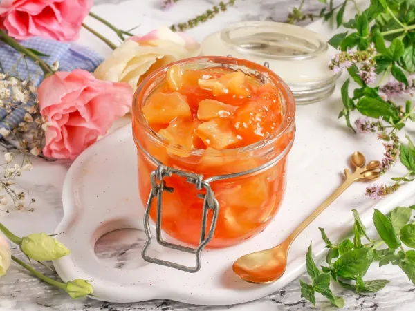 Фото блюда: Варенье из дыни и абрикосов на зиму