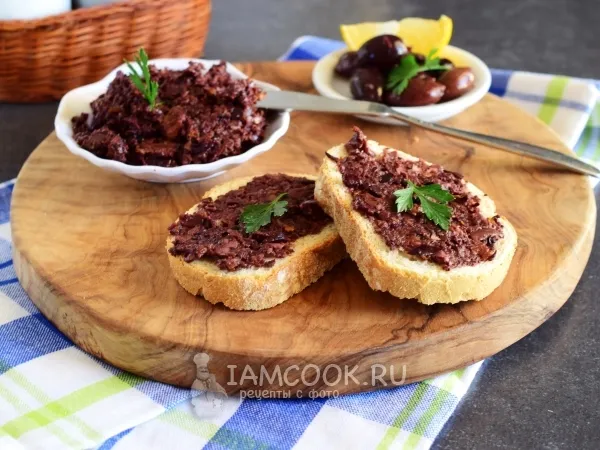 Фото блюда: Бутербродная паста из оливок