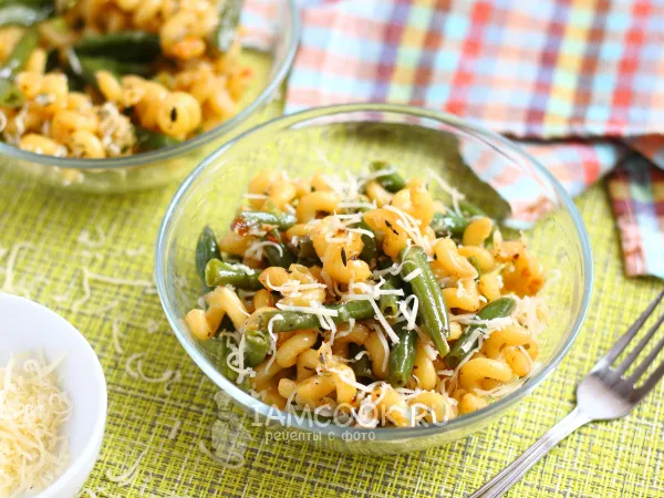 Фото блюда: Макароны со стручковой фасолью