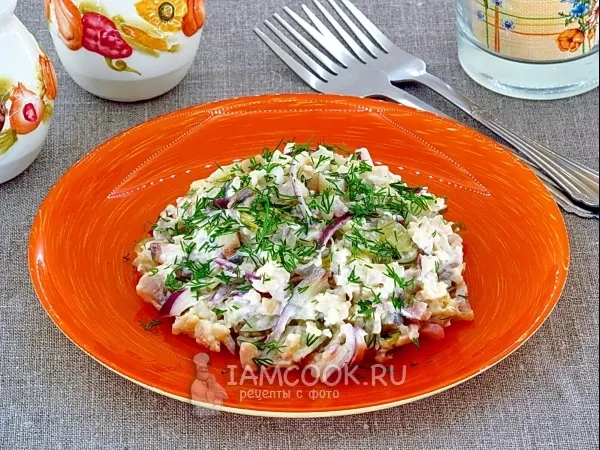 Фото блюда: Салат из сельди с сельдереем
