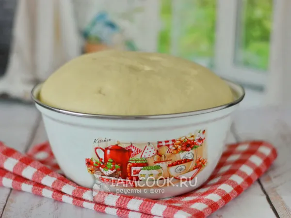 Фото блюда: Постное дрожжевое тесто для булочек