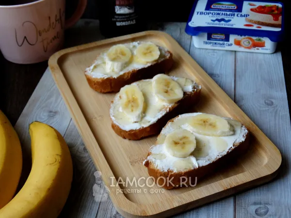 Фото блюда: Тосты с бананом
