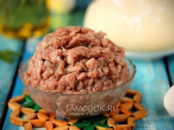 Фото блюда: Фарш для пельменей из свинины и говядины