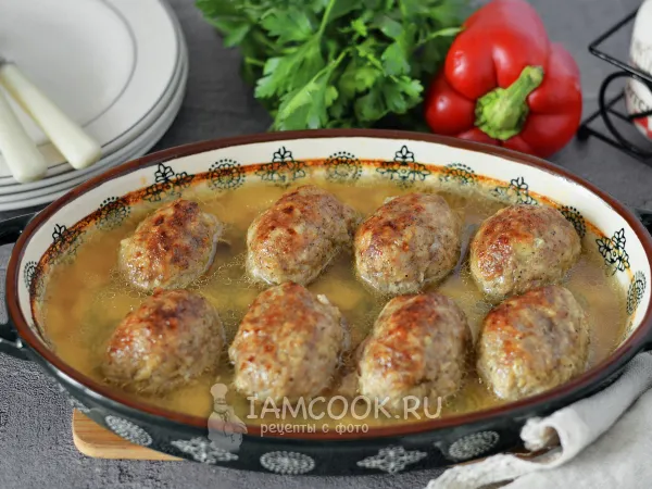 Фото блюда: Котлеты из свинины и индейки в духовке