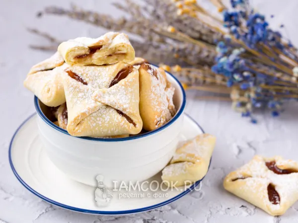 Фото блюда: Печенье «Конвертики» с джемом