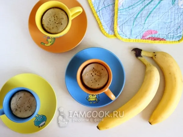 Фото блюда: Банановый кекс в микроволновке за 5 минут