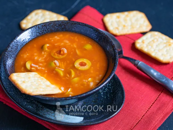 Фото блюда: Суп с оливками