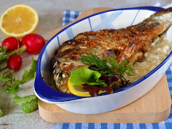 Фото блюда: Караси в молоке в духовке