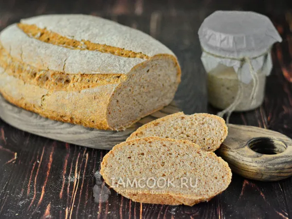 Фото блюда: Цельнозерновой хлеб на закваске